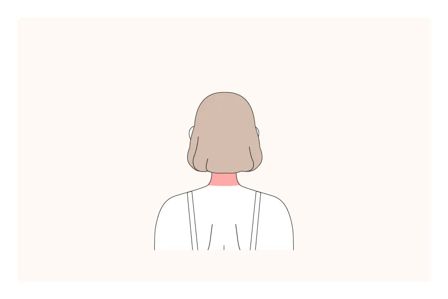 うなじの参考画像