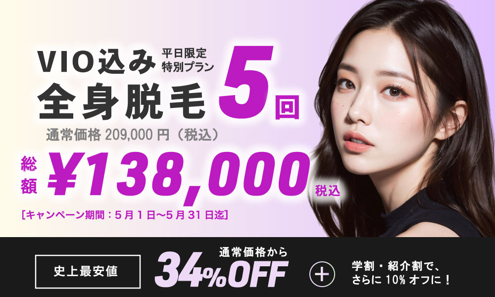 全身脱毛キャンペーン